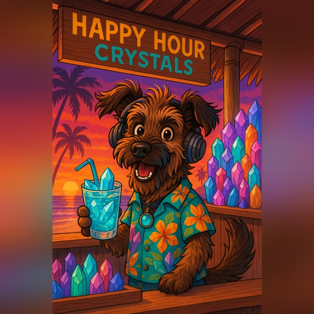 Serving up Crystals Live on Poshmark - Happy Hour Crystals - Picture 4 of 6